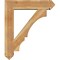 Ekena Millwork Balboa Arts and Crafts Rough Sawn Bracket w/ Offset Brace, Western Red Cedar, 8"W x 34"D x 40"H BKT0806X34X40BOA03RWR - alternate 3